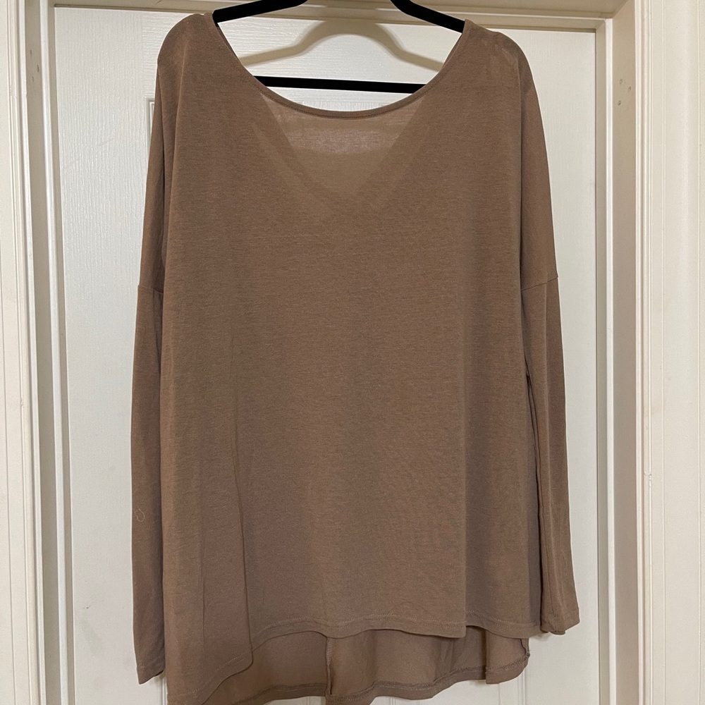 Open back tunic top